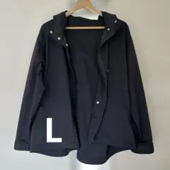 グローバルワーク　マウンテンパーカー　撥水　ネイビー　フードつき　Lサイズ
