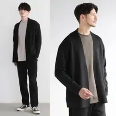 ASTRONOMY スエード ノーカラージャケット＆イージーパンツ セットアップ