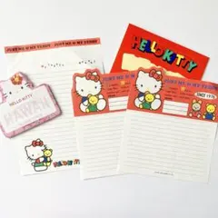 ハローキティ レトロ　メモ　便箋