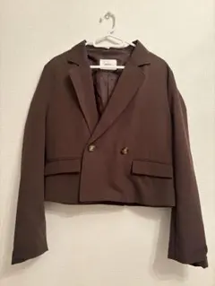 MURUA ブラウン ダブルボタン テーラードジャケット