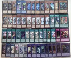 遊戯王　ブラマジ青眼デッキ　スリーブ付き