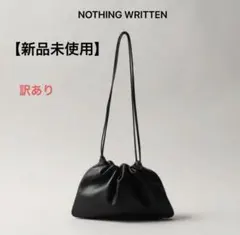 新品NOTHING WRITTEN ブラック ショルダーバッグ タグ付き - メルカリ