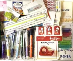 製薬会社ノベルティグッズセット❤️ボールペン 付箋 メモ帳 のり他 文具・雑貨多数