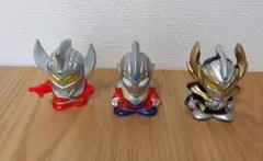 ウルトラマン 指人形 3体セット フィギュア ソフビ