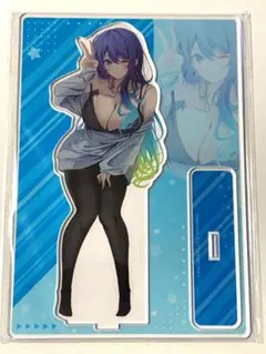こむぴ アクリルスタンド 青髪少女