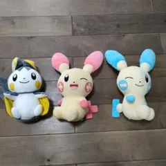 ポケモン ぬいぐるみ 　プラスル　マイナン　エモンガ