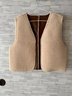 ボア カジュアルベスト