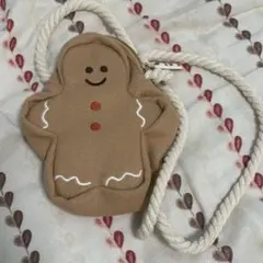 バースデイ　ジンジャーブレッドマン　バッグ　フタフタ　クリスマス　クッキー