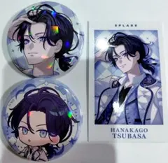 にじさんじ　すぷれあ　花籠つばさ　ハフアニ　　チェキ風カード　缶バッジ