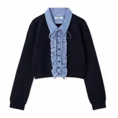 SNIDEL❤️新品未使用❤️ボーダーフリルカーディガン❤️ボーダー完売