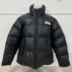 FIRST DOWN ファーストダウン ダウンジャケット 羊革 L 黒 レザー