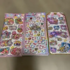 ハッピーマーチ　プチドロップステッカー　ウォーターシール　3枚セット