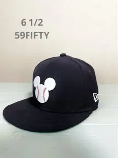 NEWERA×Disney 59FIFTY ミッキーマウス刺繍キャップ