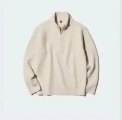 スフレヤーンハーフジップセーター