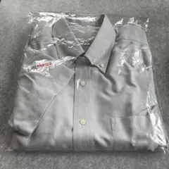 UNIQLO オックスフォードシャツ　Lサイズ　半袖　グレー