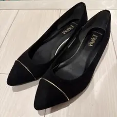 ESPERANZA フラットパンプス 23.5cm ブラックのサムネイル