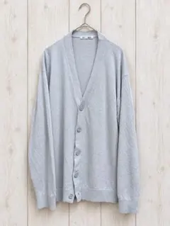 GU シアーボクシーカーディガン ライトグレー M