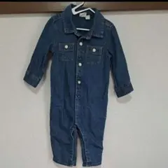 美品 babyGAP デニム長袖オーバーオール