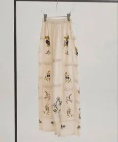 ○低身長裾上げ済○TODAYFUL エンブロイダリーパンツ○ 36 - メルカリ