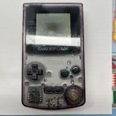 【任天堂】 レアゲームボーイカラー クリア(パープル)レトロ
