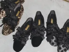 完売品　GRISE　サテンリボンバレリーナ　ブラック