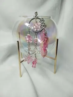 かんざし　桜　『花びら銀色蝶々』