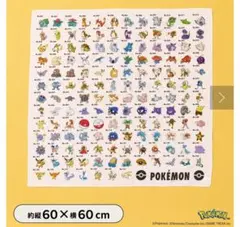 ポケモン 3COINS スリーコインズ BIGハンカチ