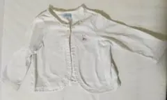 MIKIHOUSE　FIRST　カーディガン　しろ　70cm 80cm