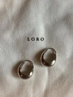LORO シルバーフープピアス 収納ケース付き Jewel closet by L&Co. ピアス メンズ レディース フープ つけっ