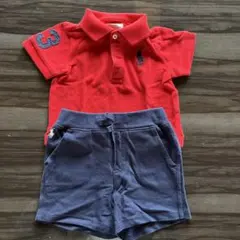 ラルフローレン　ポロシャツ　ハーフパンツ