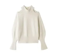 オープンショルダー ニット