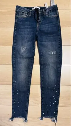 ZARA BASIC Z1975 デニム パール装飾