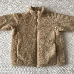 【キレイ】130cm ユニクロ UNIQLO ボアパーカー アウター フリース