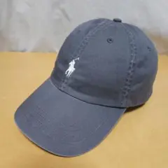 ラルフローレン POLO ポロ キャップ 灰色 グレー系 ポニー 古着