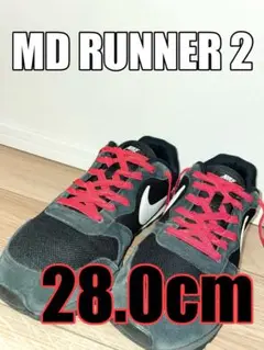 NIKE MD RUNNER 2 28.0cm BLACK/WHITE
