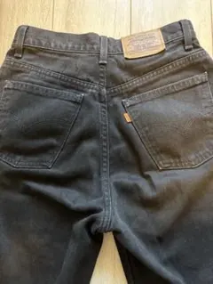 80's Levi's ブラックデニム 501 オレンジタブ　W27 カナダ製