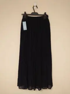 エンパンディ　ランダムプリーツ　パンツ　ネイビー