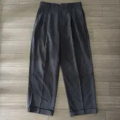 90s VINTAGE レーヨン　ポリエステル　混合　2タックワイドスラックス