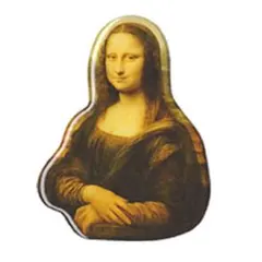 アート・ダイカットマグネット　レオナルド・ダ・ヴィンチ：モナリザ　新品！