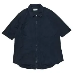 agnes b. homme ジップアップ 半袖シャツ ブラックのサムネイル