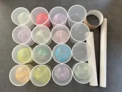 綿棒 空ケース ガチャガチャ空 空カプセル まとめ 芯 工作 材料 素材