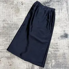 【美品】TOKYO IGINネイビー ロングスカート 光沢 フォーマル 11ARのサムネイル