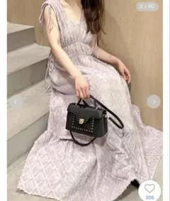 【1/25まで限定価格】SNIDEL ジャガードドロストディティールワンピース