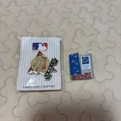 MLB 2002年版ピンバッジ　 アテネオリンピック記念バッジ