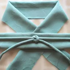 5381 半襟 丸ぐけ 帯揚げセット