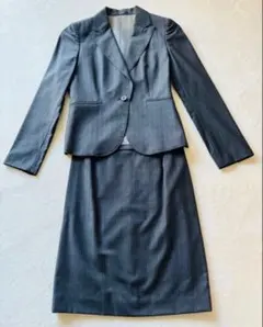 【美品/クリーニング済】ROPE☆ロペ☆ストライプスカートスーツ/セットアップのサムネイル