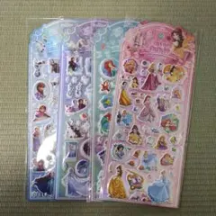 正規品 ディズニーキャラクター シール ４シートセット