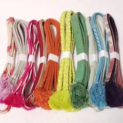 (1675)【在庫処分！】帯締め 10点 まとめ売り 帯紐 着物 小物