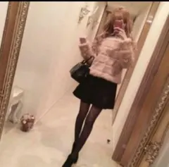 ★新品　エミリアウィズ❤︎愛沢えみり　チェスターコート　フォクスファー♡ピンク　M 2025年最新】EmiriaWiz レディース 毛皮・ファーコートの人気アイテム