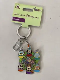 【限定】レア 香港ディズニーランド キーチェーン キーホルダー ミッキー ミニー